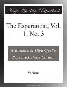 The Esperantist, Vol. 1, No. 3