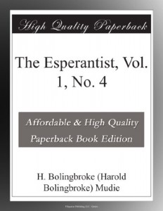 The Esperantist, Vol. 1, No. 4