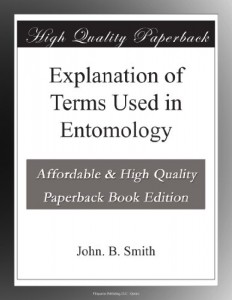 Explanation of Terms Used in Entomology