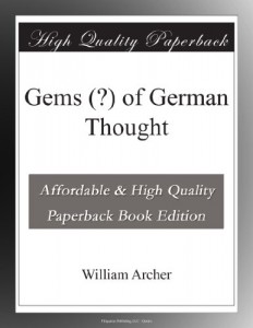 Gems (?) of German Thought