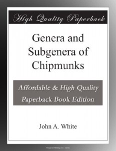 Genera and Subgenera of Chipmunks