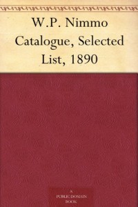 W.P. Nimmo Catalogue, Selected List, 1890