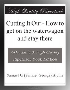 Cutting It Out – How to get on the waterwagon and stay there