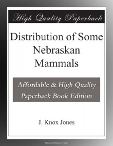 Distribution of Some Nebraskan Mammals