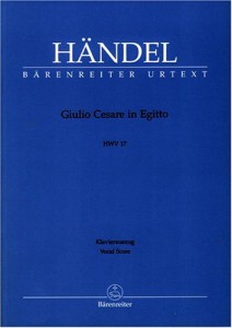 Giulio Cesare in Egitto: Baerenreiter Piano Score