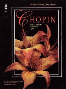 Music Minus One Piano: Chopin Concerto in F minor, op. 21 (Book & 2 CDs)