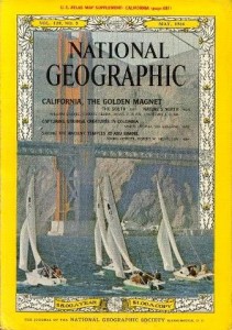 National geographic volume 129 n°5 may 1966: California, the golden magnet, Capturing strange in colombia, Saving the ancient temples at abu simbel