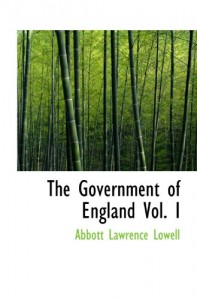 The Government of England Vol. I