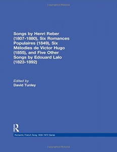 Songs by Henri Reber (1807-1880, Six Romances Populaires) vol 3