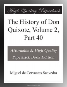 The History of Don Quixote, Volume 2, Part 40