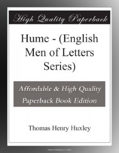 Hume – (English Men of Letters Series)