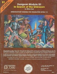 In Search of the Unknown (Dungeons & Dragons Module B1) (Dungeon module)