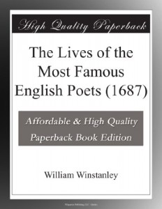 The Lives of the Most Famous English Poets (1687)