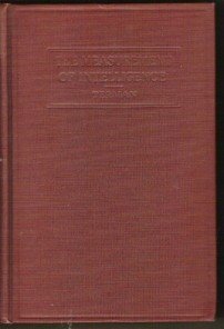 Measurement of Intelligence: An Explanation of and a Complete Guide for the Use of the Stanford Revision and Extension of the Binet-Simon Intelligence Scale
