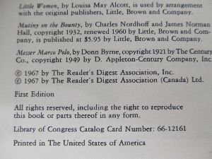Reader’s Digest Best Loved Book for Young Readers Vol. 6: Little Women – Tales of Poe – Mutiny on the Bounty – Messer Marco Polo
