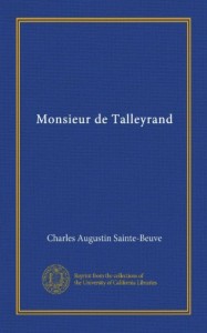 Monsieur de Talleyrand (Vol-1) (French Edition)