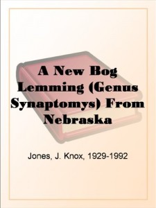 A New Bog Lemming (Genus Synaptomys) From Nebraska