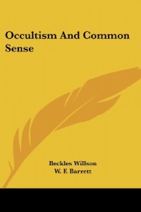 Occultism And Common Sense