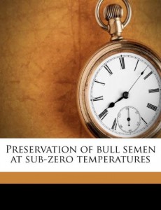 Preservation of bull semen at sub-zero temperatures