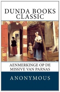 Aenmerkinge op de Missive van Parnas (Dutch Edition)