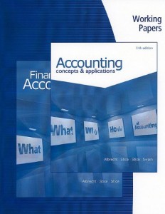Working Papers for Albrecht/Stice/Stice/Swain’s Accounting: Concepts and Applications