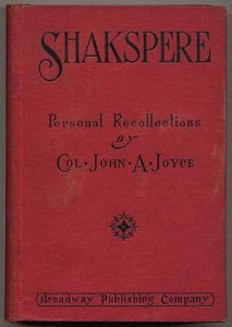 Shakspere : Personal Recollections