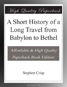 A Short History of a Long Travel from Babylon to Bethel