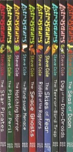 Astrosaurs – 10 Book Set – RRP £49.90: Star Pirates, Planet of Peril, Hatching Horror, Mind-swap Menace, Space Ghosts, Riddle of the Raptors, Skies of Fear, Terror-bird Trap, Dino-droids & Seas of Doom (Astrosaurs)