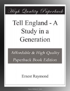 Tell England – A Study in a Generation