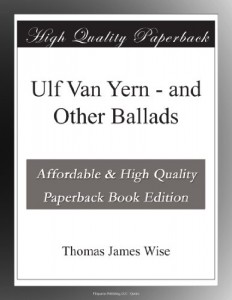 Ulf Van Yern – and Other Ballads