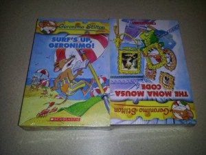 Geronimo Stilton 10 Book Collection Set (Volumes 11-20, Surf’s Up, Geronimo ; My Name is Stilton, Geronimo Stilton! ; Shipwreck on the Pirate Islands ; Watch Your Whiskers, Stilton! ; A Cheese Colored Camper ; The Mona Mousa Code ; The Temple of the Ruby of Fire ; The Phantom of the Subway ; Merry Christmas, Geronimo ; It’s Halloween, You Fraidy Mouse!)