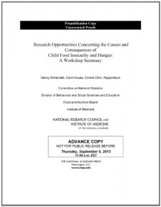 Research Opportunities Concerning the Causes and Consequences of Child Food Insecurity and Hunger: A Workshop Summary