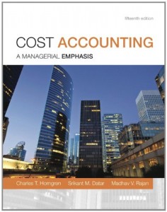Cost Accounting (15th Edition)